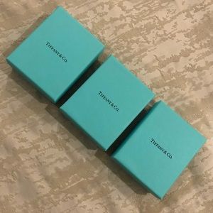 Set of 3 authentic Tiffany & Co boxes.